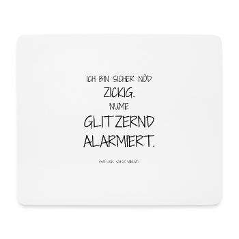 Design affirmatif – l’ironie rencontre la vie quotidienne - Tapis de souris (format paysage) - blanc - Devant