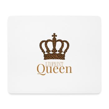 Leoprint Königin Krone - Mousepad (Querformat) - Weiß - Vorne