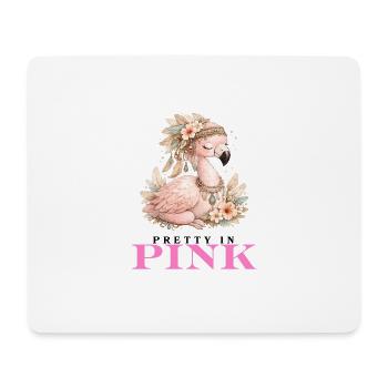 Flamingo Blossoms Pink - Mouse Pad (horizontal) - white - Front