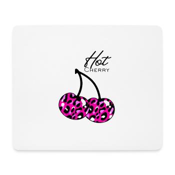 Cerisier à motif léopard rose - Tapis de souris (format paysage) - blanc - Devant