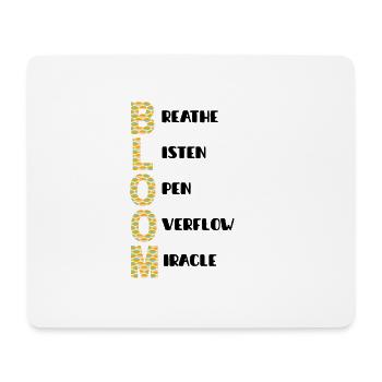 BLOOM Vertical Pattern Colors - Mouse Pad (horizontal) - white - Front
