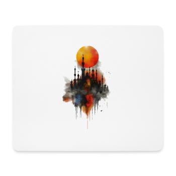 Sunrise Masjid Transparent - Tapis de souris (format paysage) - blanc - Devant