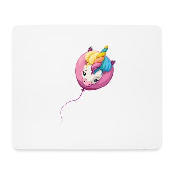 Einhorn Ballon - Mousepad (Querformat) - Weiß - Vorne