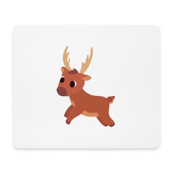 Cute reindeer - Mouse Pad (horizontal) - white - Front
