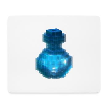 Hexenzauberer Zaubertrankwürfel Flasche Ozeanblau - Mousepad (Querformat) - Weiß - Vorne