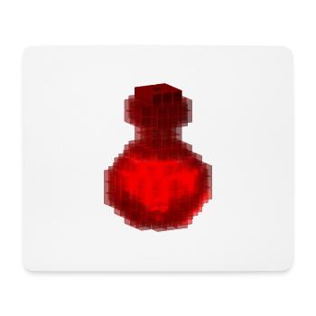 Roter magischer Zauberer / Hexentrank Halloween Würfel - Mousepad (Querformat) - Weiß - Vorne