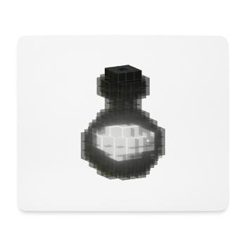 Black Gothic Crystal Bottle - Magic White Potion - Mouse Pad (horizontal) - white - Front