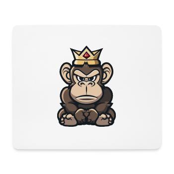 Affe Comic Krone - Mousepad (Querformat) - Weiß - Vorne