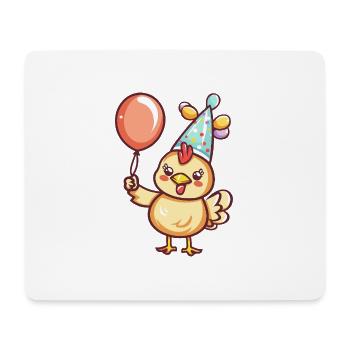 Hahn Geburtstag Baby - Mousepad (Querformat) - Weiß - Vorne