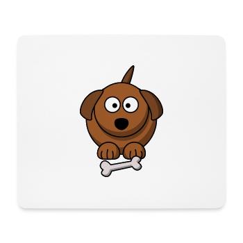 dog423 - Tapis de souris (format paysage) - blanc - Devant
