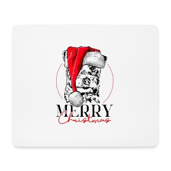 Santa JACK RUSSELL TERRIER Christmas Wilsigns - Mousepad (Querformat) - Weiß - Vorne