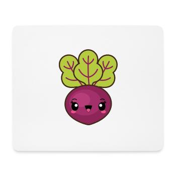Cute beetroot - Mouse Pad (horizontal) - white - Front