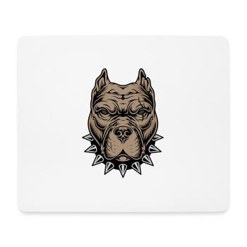 Chien agressif - Tapis de souris (format paysage) - blanc - Devant