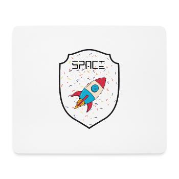 Fête de l’espace - Tapis de souris (format paysage) - blanc - Devant