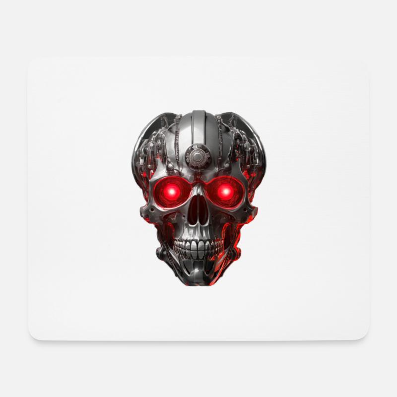 Cyborg - Mousepad (Querformat) - Weiß