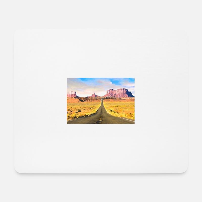 USA Nature Design - Mousepad (Querformat) - Weiß