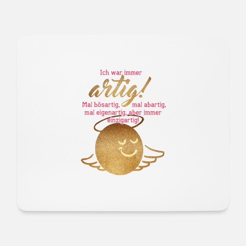 Ich War Immer Artig - Mousepad (Querformat) - Weiß