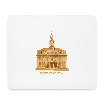 Hôtel de ville de Schwäbisch Bade-Wurtemberg - Tapis de souris (format paysage) - blanc - Devant