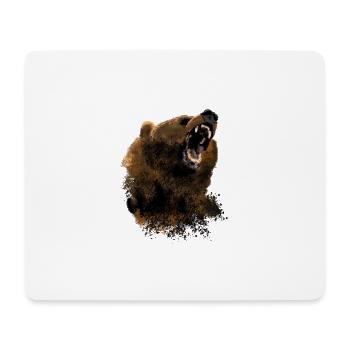 Porter - Tapis de souris (format paysage) - blanc - Devant