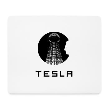 Nikola Tesla Tower - Mousepad (Querformat) - Weiß - Vorne