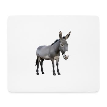 Esel - Mousepad (Querformat) - Weiß - Vorne