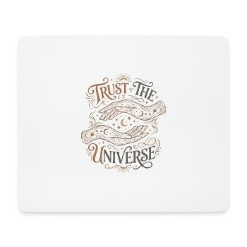 Confiance dans l’univers - Tapis de souris (format paysage) - blanc - Devant