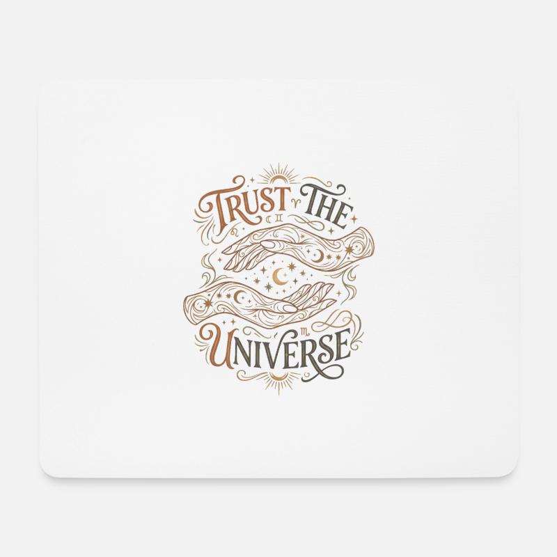 Trust in the universe - Mouse Pad (horizontal) - white