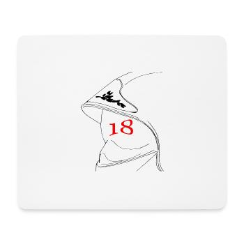 Kopfhörer 18 - Mousepad (Querformat) - Weiß - Vorne