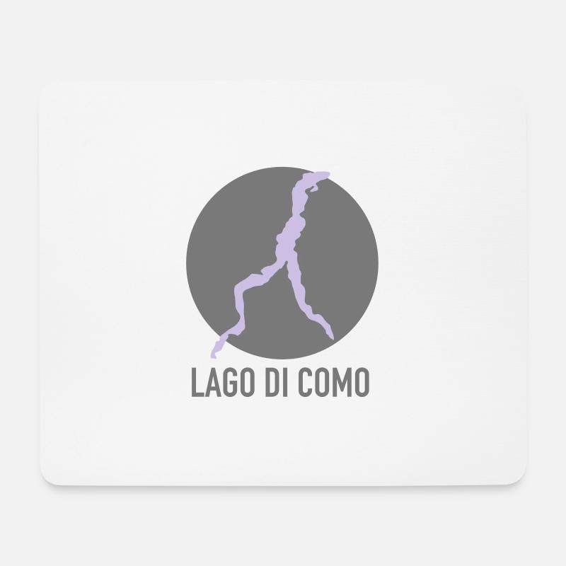 LAGO DI COMO - Comer See - Mousepad (Querformat) - Weiß