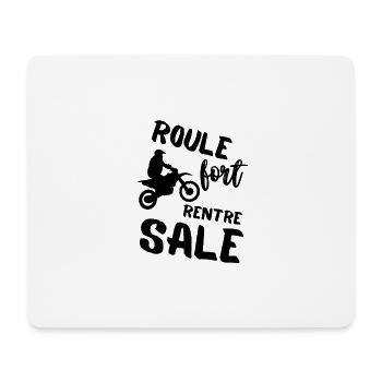 roule fort rentre sale - Tapis de souris (format paysage) - blanc - Devant