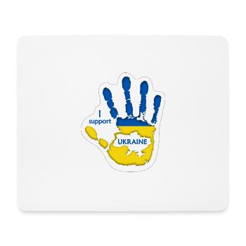 Print I Support ukraine - Mouse Pad (horizontal) - white - Front