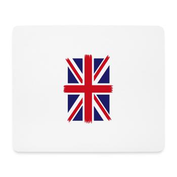 Drapeau du Royaume-Uni Drapeau de la Grande-Bretagne Drapeau de l’Union Jack United - Tapis de souris (format paysage) - blanc - Devant