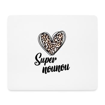 Super nounou - Tapis de souris (format paysage) - blanc - Devant