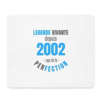 Légende Vivante Depuis 2002 : L'Âge de Perfection - Tapis de souris (format paysage) - blanc - Devant