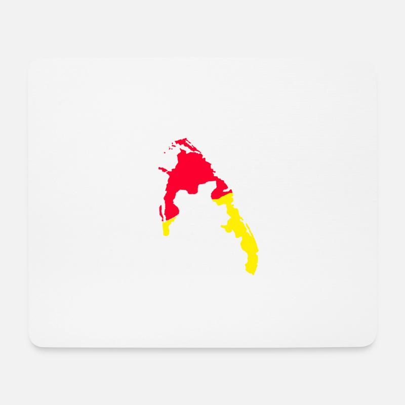 eemap - Mousepad (Querformat) - Weiß