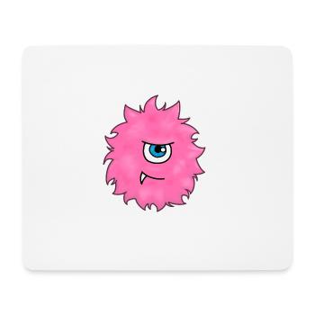 Petit Monstre - Tapis de souris (format paysage) - blanc - Devant