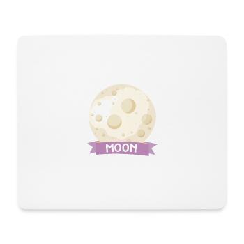 Planet Moon Space gift - Mousepad (Querformat) - Weiß - Vorne