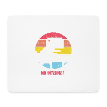 Kein Internet Sunset City Silhouette - Mousepad (Querformat) - Weiß - Vorne