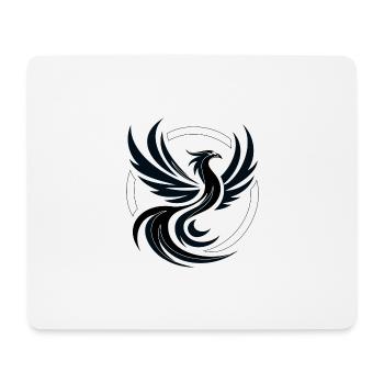 Phoenix schwarz-weiß - Mousepad (Querformat) - Weiß - Vorne