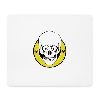 Radioactive Skull - Mouse Pad (horizontal) - white - Front