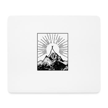 Montagne - Tapis de souris (format paysage) - blanc - Devant