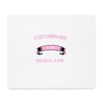 Paysanne - Tapis de souris (format paysage) - blanc - Devant