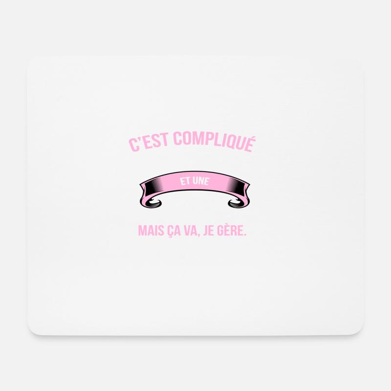 Psychomotricienne - Mousepad (Querformat) - Weiß
