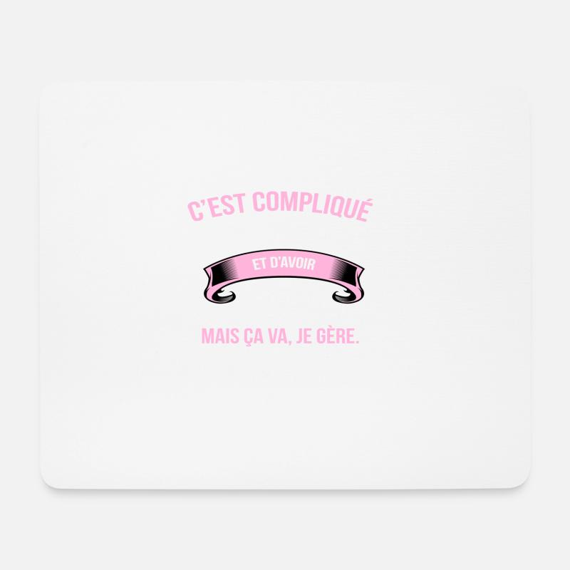 40 Jahre - Mousepad (Querformat) - Weiß