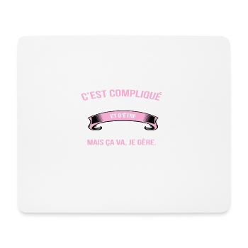 Psychologue - Tapis de souris (format paysage) - blanc - Devant
