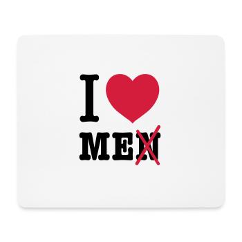 I love me Stolz pride Ego Satire Narziss verliebt - Mousepad (Querformat) - Weiß - Vorne