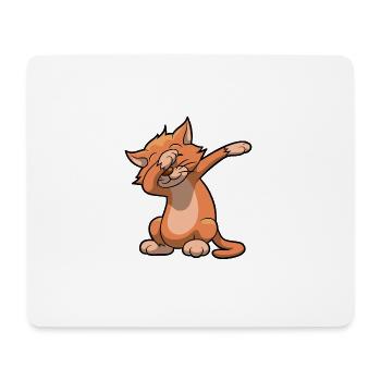 danse dab Chat drôle de cadeau d'anniversaire - Tapis de souris (format paysage) - blanc - Devant