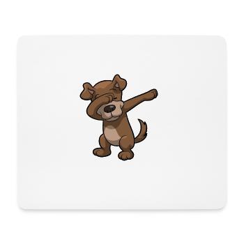 chien tamponnant enfant drôle de cadeau d'anniversaire - Tapis de souris (format paysage) - blanc - Devant