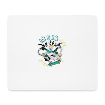 zombie skate skateboard skateboard religion geek fun - Mouse Pad (horizontal) - white - Front