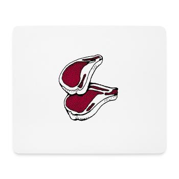 meat - Mouse Pad (horizontal) - white - Front